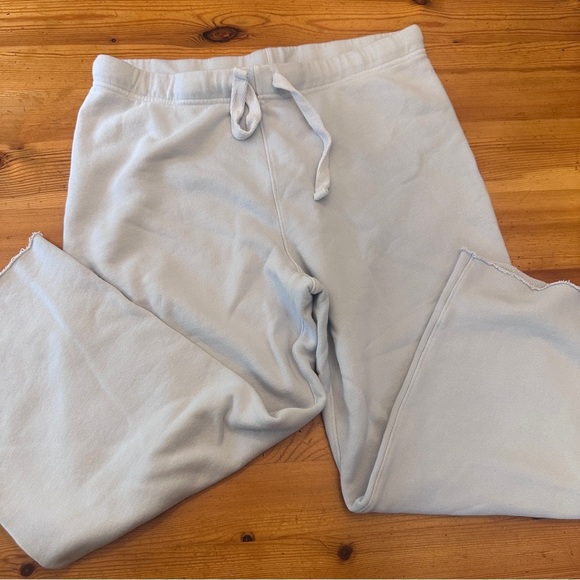 Frank & Eileen Catherine Cropped Wide Leg Sweatpants Size Large - Picture 2 of 6